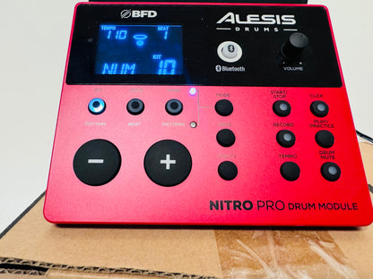 Used Alesis Nitro PRO Drum Module BFD Brain with Cables