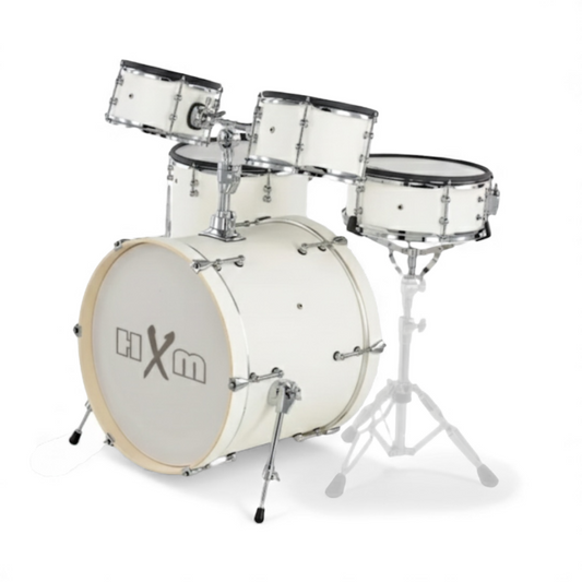 HXM Shell Pack White Snare Kick Floor Rack Tom for Roland Alesis Lemon Kit