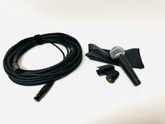 Shure SM48 Microphone and 25 ft XLR Cable Mic Pro Audio