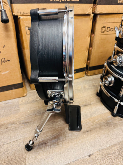 Lemon Snare and 3 Tom Kick Shell Pack Black Wood Drum for Roland and Alesis Kit