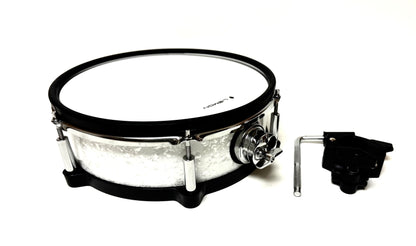 Lemon 12” x 4” Pearl White Diamond Tom Snare for Roland Alesis Strike Kit
