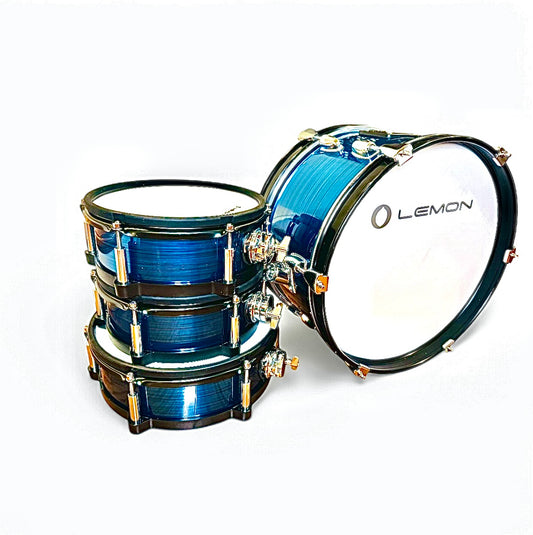 Lemon LAKE BLUE Shell Pack Tom Bass Kick Drum for Roland and Alesis Kit