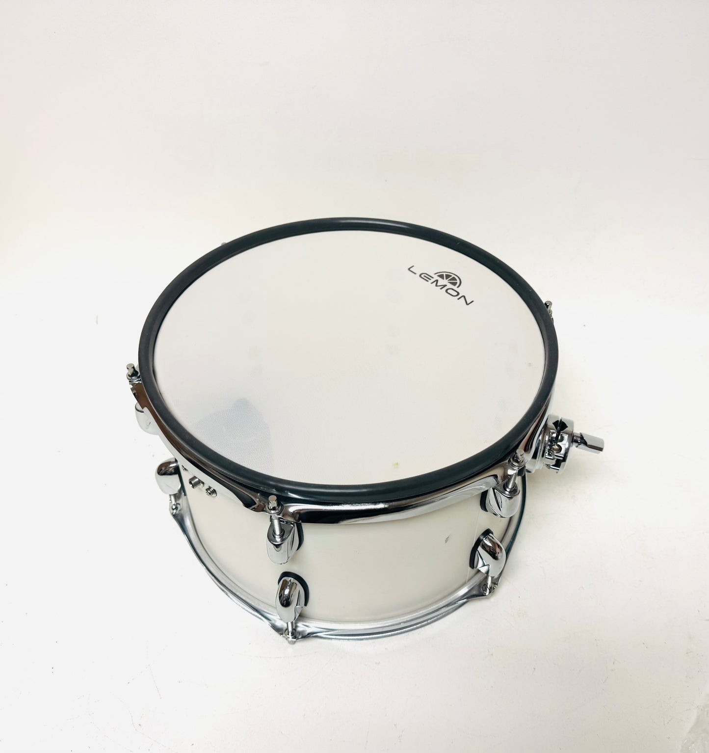 Used Lemon 12 x 7” WHITE Mesh Rack Tom for Roland or Alesis Strike