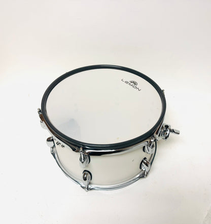 Used Lemon 12 x 7” WHITE Mesh Rack Tom for Roland or Alesis Strike