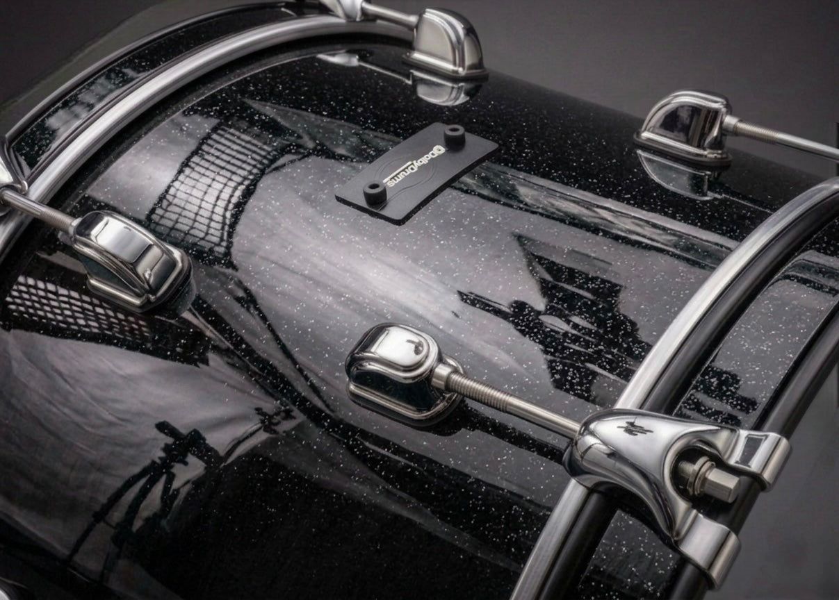 Dolby E Drum Black Sparkle Shell Pack Kick Tom for Roland Alesis