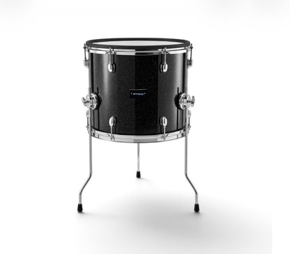 Dolby 16 x 16” Floor Tom Black Sparkle Electronic Full Shell for Roland Alesis