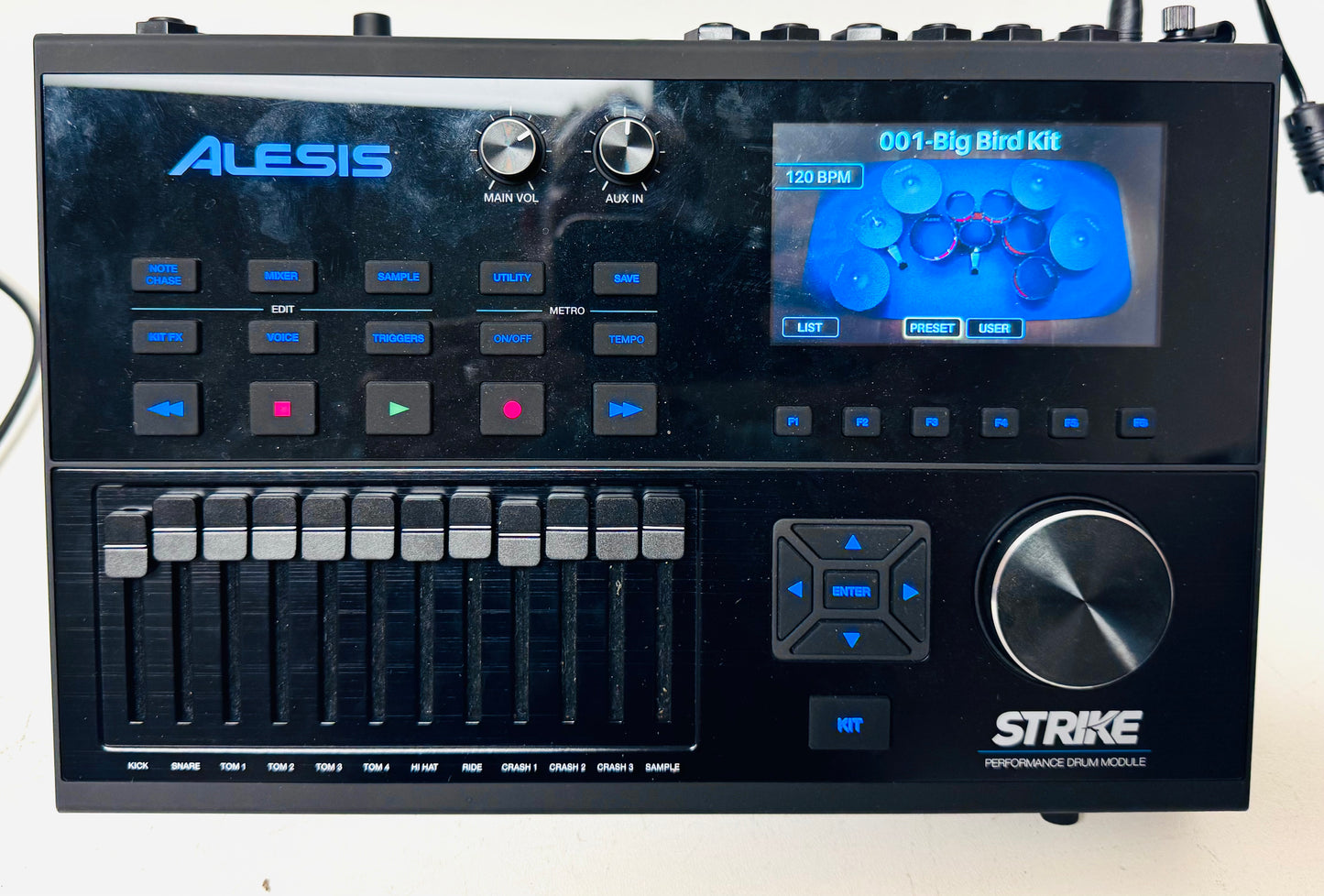 Alesis Strike Drum Module Brain with Cables and Mount Plate