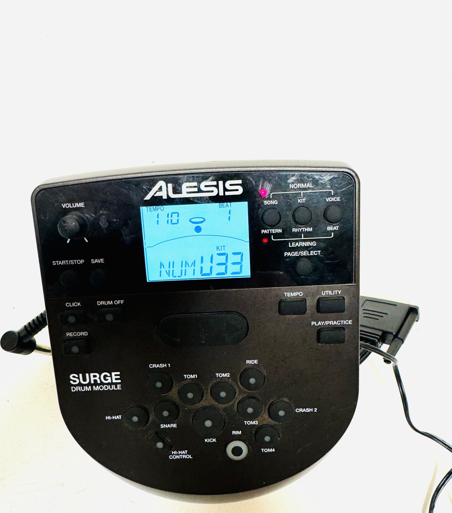 Alesis Surge Drum Module DM7X Brain with Cables and Mount Plate