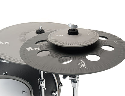EFNOTE Effect Cymbal Stack 17” plus 8” Splash Electronic FX EFDC17FX Ozone