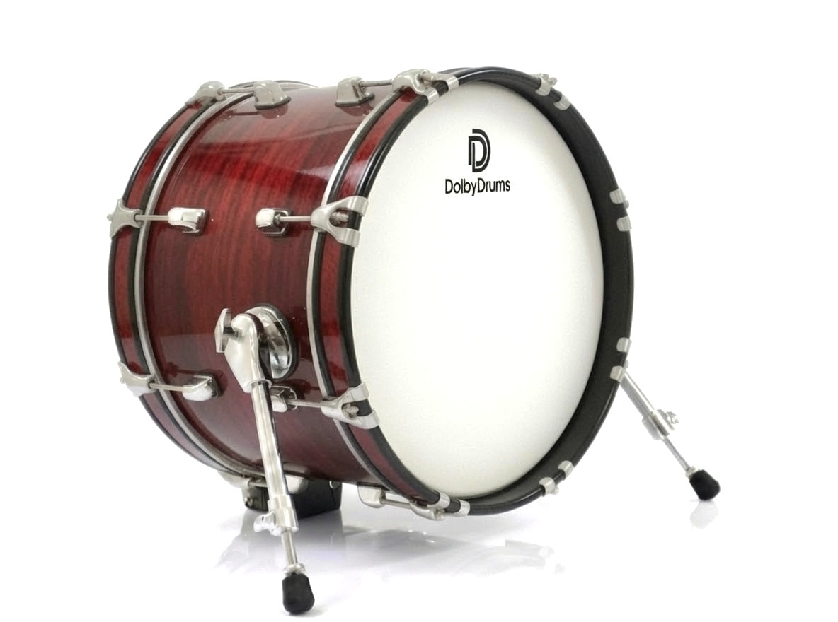 Dolby Drums 16” Electronic Kick Drum RED WOOD Bass for Roland Alesis HX