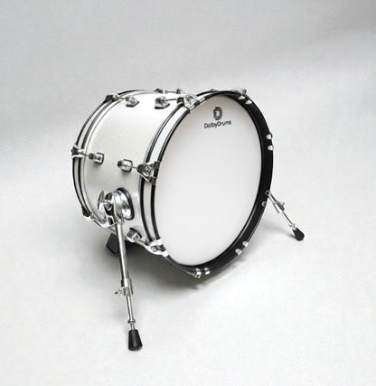 Dolby Drums 16” x 10” Electronic Kick Drum Silver Sparkle Bass for Roland Alesis
