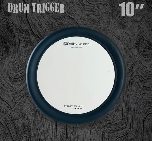 10” 4 Trigger Quick-Bolt Silicone Pad Drum Topper for Acoustic Roland A2E