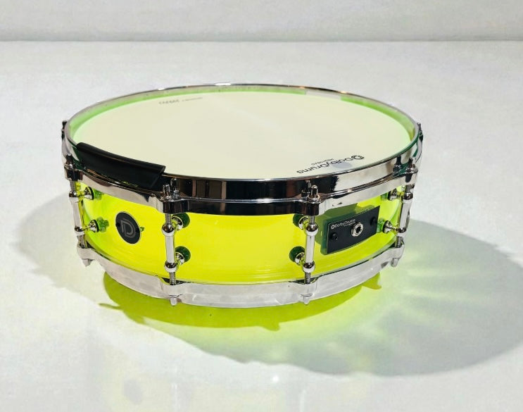 14” Electric Lime Acrylic SNARE Dual Zone A2 for Roland Alesis Drum