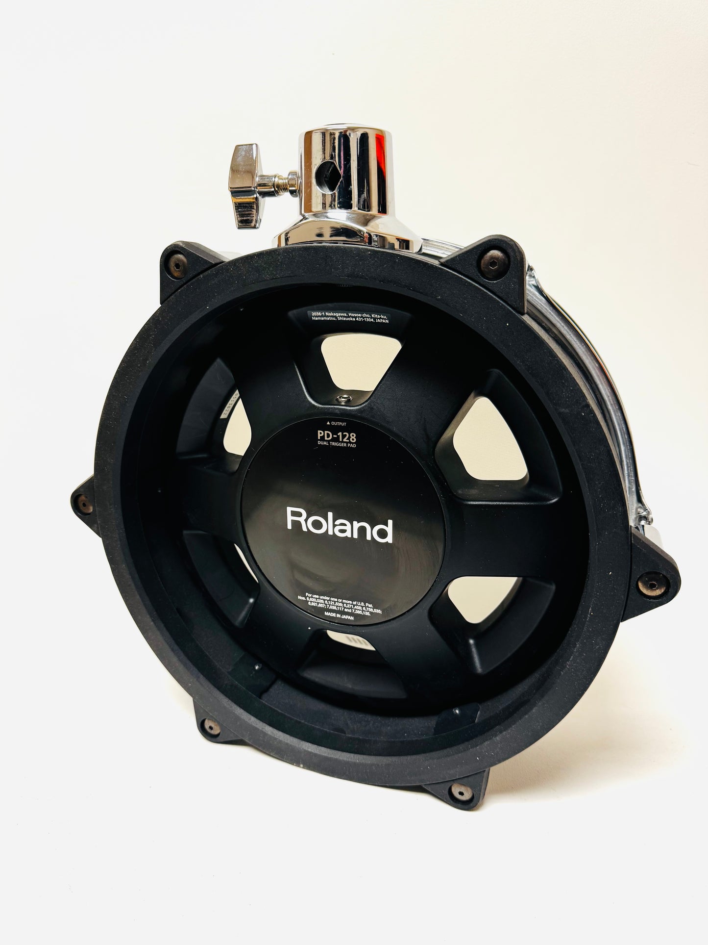 Roland PD-128-BC 12” Black Chrome Mesh Tom Pad PD128