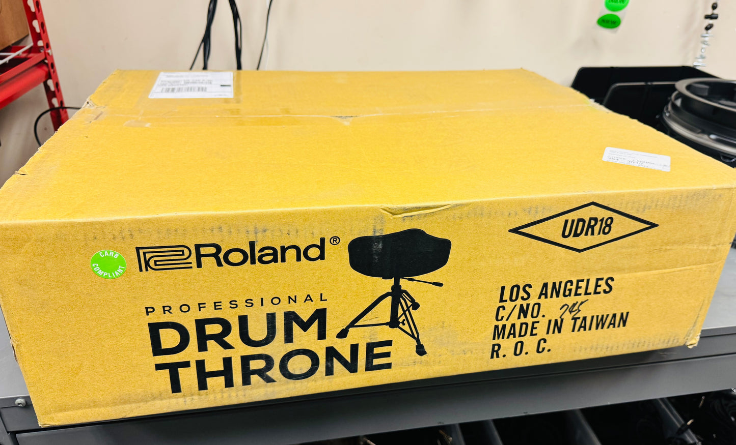 Roland Hydraulic Saddle Drum Throne - Velours Top - Soft Foam Open Box