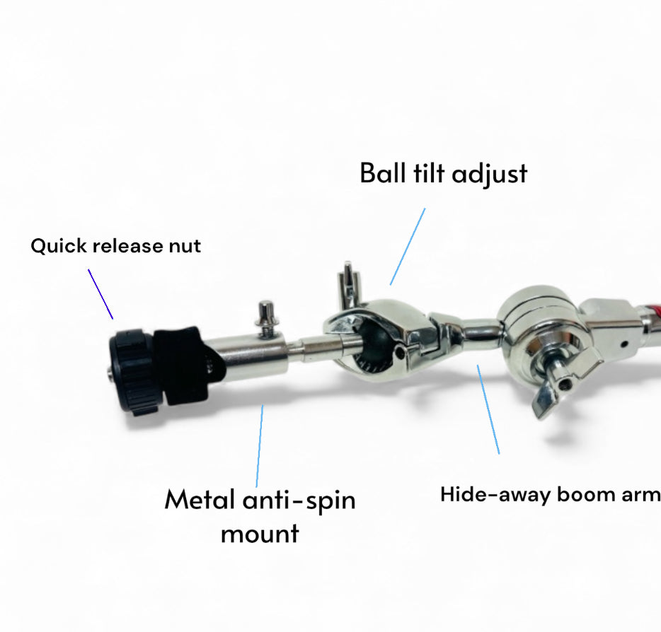 UNLOCK 14” 3 Zone Ride Cymbal w Boom Arm for Roland Alesis Kit