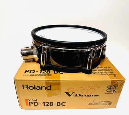 Roland PD-128-BC 12” Black Chrome Mesh Tom Pad PD128