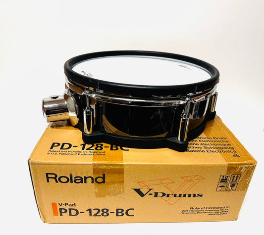 Roland PD-128-BC 12” Black Chrome Mesh Tom Pad PD128