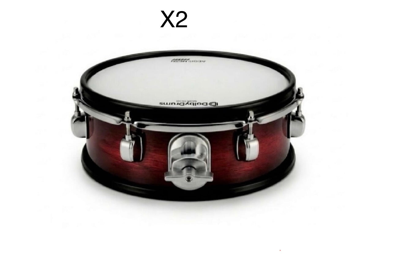 Dolby Dual Core Hybrid Shell Pack Red Fade Electronic Drum for Roland Alesis
