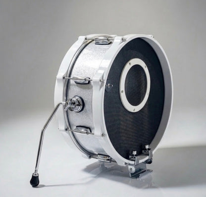 Dolby 18” Electronic Kick Drum White Silver for Roland Alesis