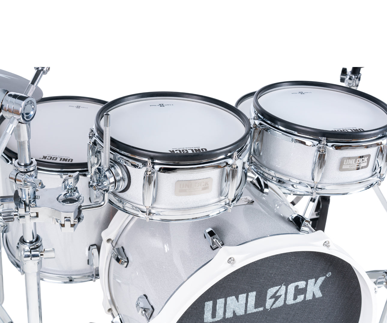UNLOCK L1 Mini E Drum Kit Silver Edition
