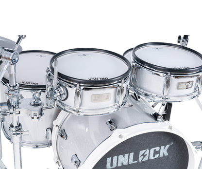 UNLOCK L1 Mini E Drum Kit Silver Edition