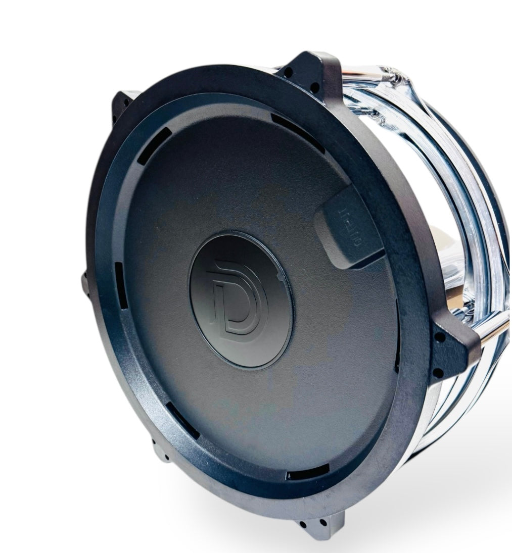 12” Chrome Metal Electronic SNARE w 6 Triggers M6 PRO for Roland Alesis Drum