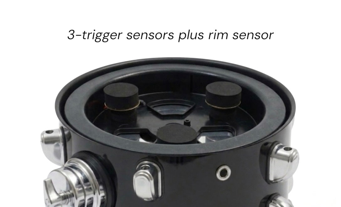 Dolby 8” Electronic Dark Fracture TOM w 3 Triggers for Roland Alesis Drum