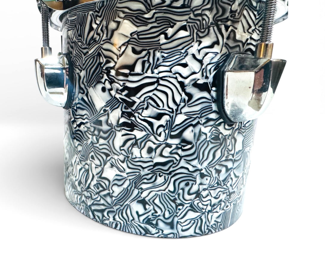 6 x 6” Electronic Black Abalone Octoban Dual Zone for Roland Alesis Drum