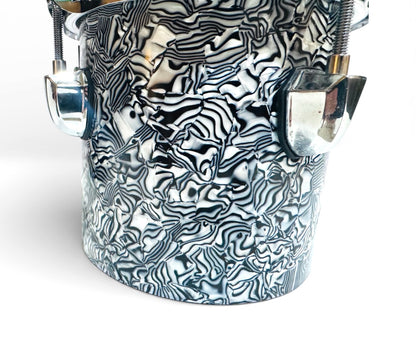 6 x 6” Electronic Black Abalone Octoban Dual Zone for Roland Alesis Drum