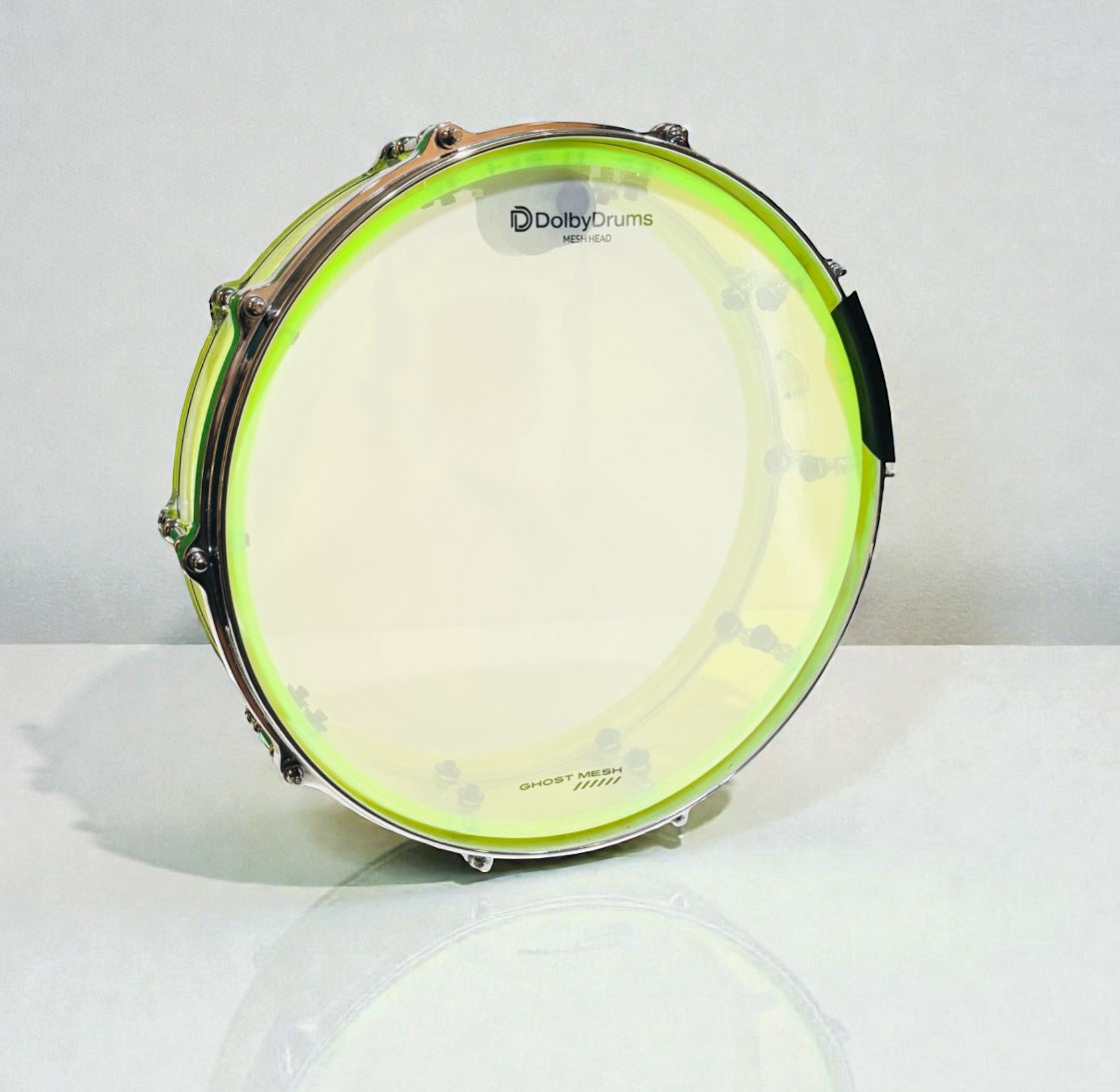 14” Electric Lime Acrylic SNARE Dual Zone A2 for Roland Alesis Drum