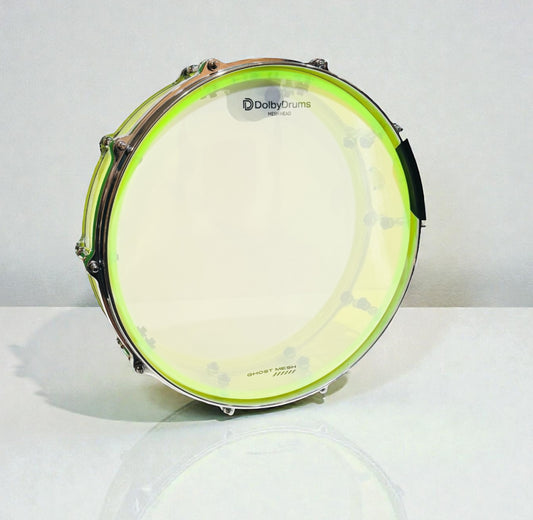 14” Electric Lime Acrylic SNARE Dual Zone A2 for Roland Alesis Drum
