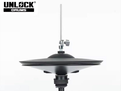 UNLOCK Thin Cymbal Set 14” Hi Hat 14” + 16” Crash 17” Ride for Roland Alesis Kit