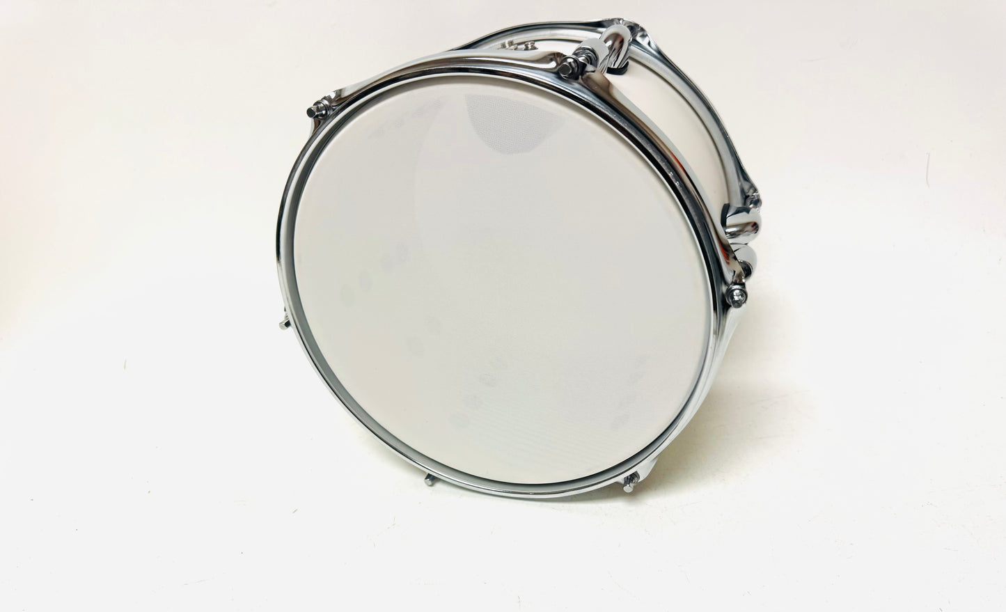 USED Lemon 10 x 6.5” WHITE Mesh Rack Tom for Roland or Alesis Strike