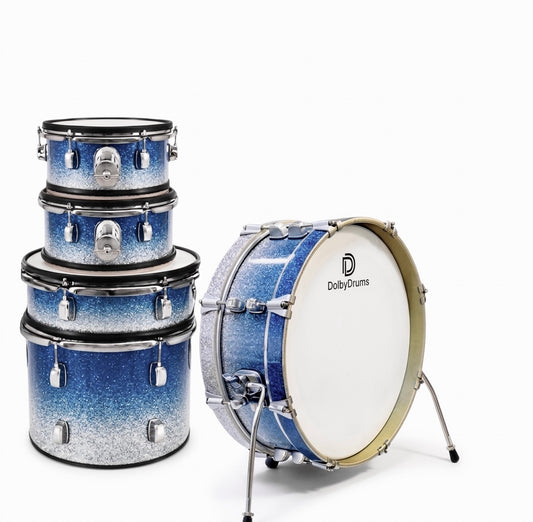 Dolby Dual Core Hybrid Shell Pack Blue Electronic Drum for Roland Alesis