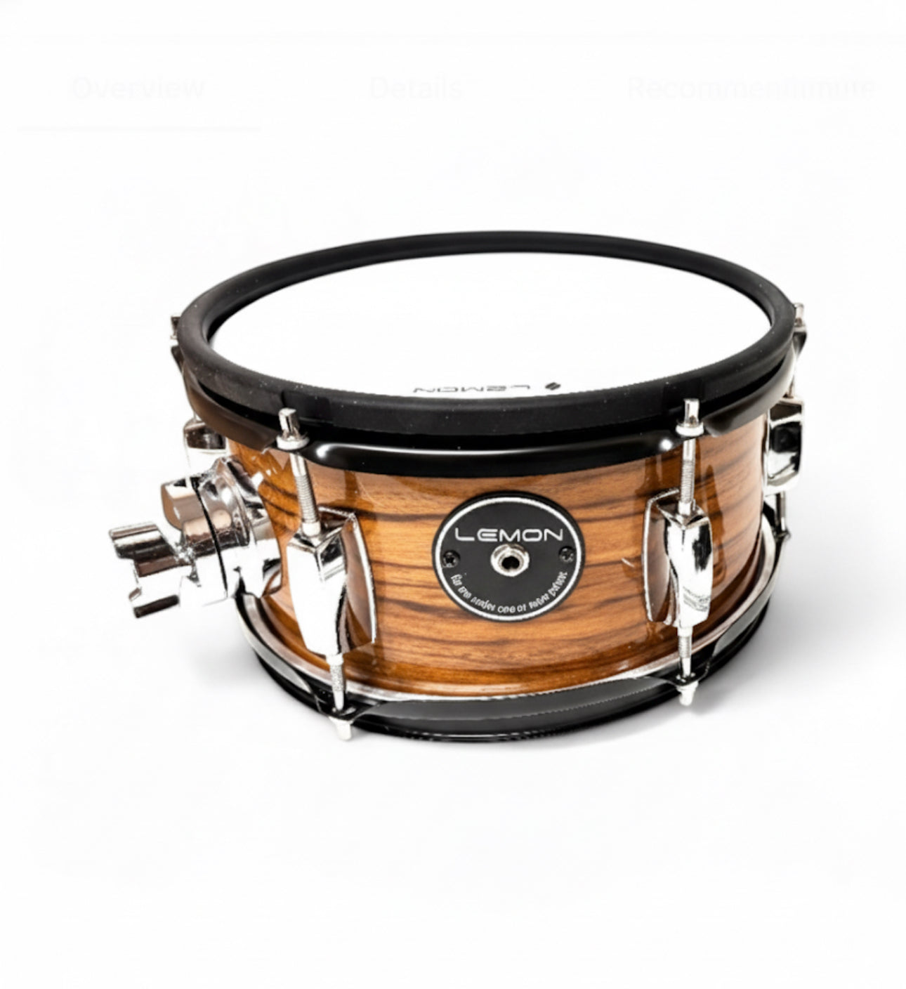 Lemon Electronic Shell Pack Dark Wood Bass Tom Snare Drum for Roland or Alesis Kit