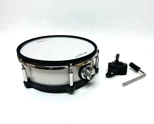 12” Electronic White Silver TOM or SNARE w 6 Triggers for Roland Alesis Drum