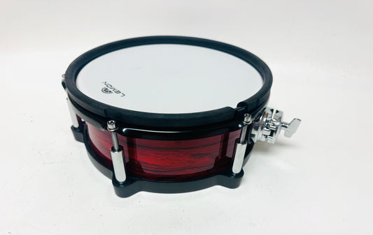 Used Lemon 10” Red Flame Mesh Tom for Roland Alesis Kit