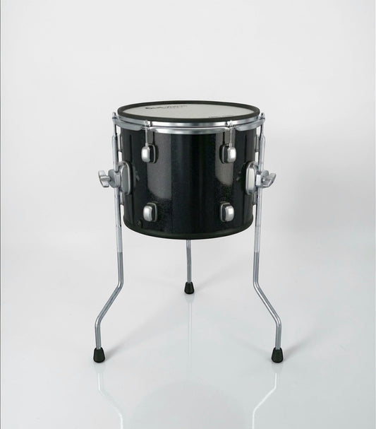Dolby 12” x 9” Dual Core Black Sparkle Electronic Floor Tom 6 Trigger for Roland Alesis Drum
