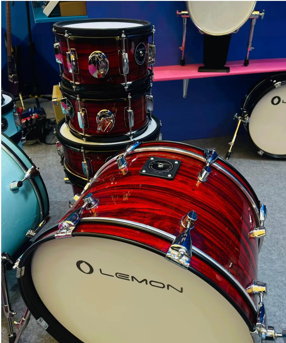 Lemon T950 PRO Electronic Drum Set FLAME RED  T-950 Compatible Roland Alesis