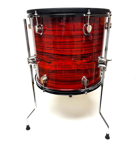 Lemon 13” x 13” RED FLAME Mesh Floor Tom for Roland Alesis Strike Kit