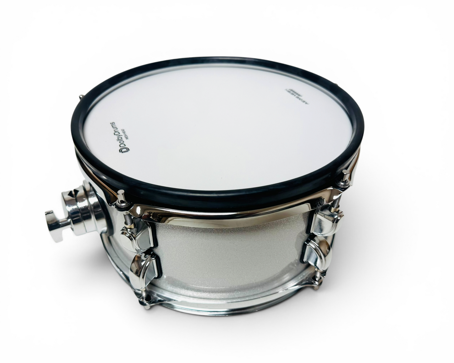 Dolby 10” Electronic White Silver TOM w 6 Triggers for Roland Alesis Drum