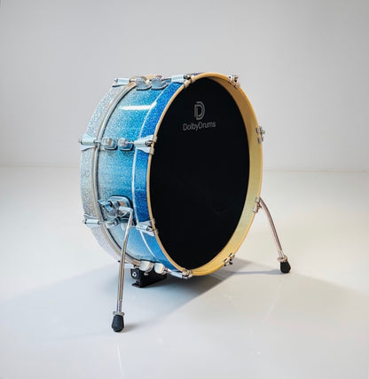Dolby 18” Electronic Kick Drum Blue Sparkle for Roland Alesis