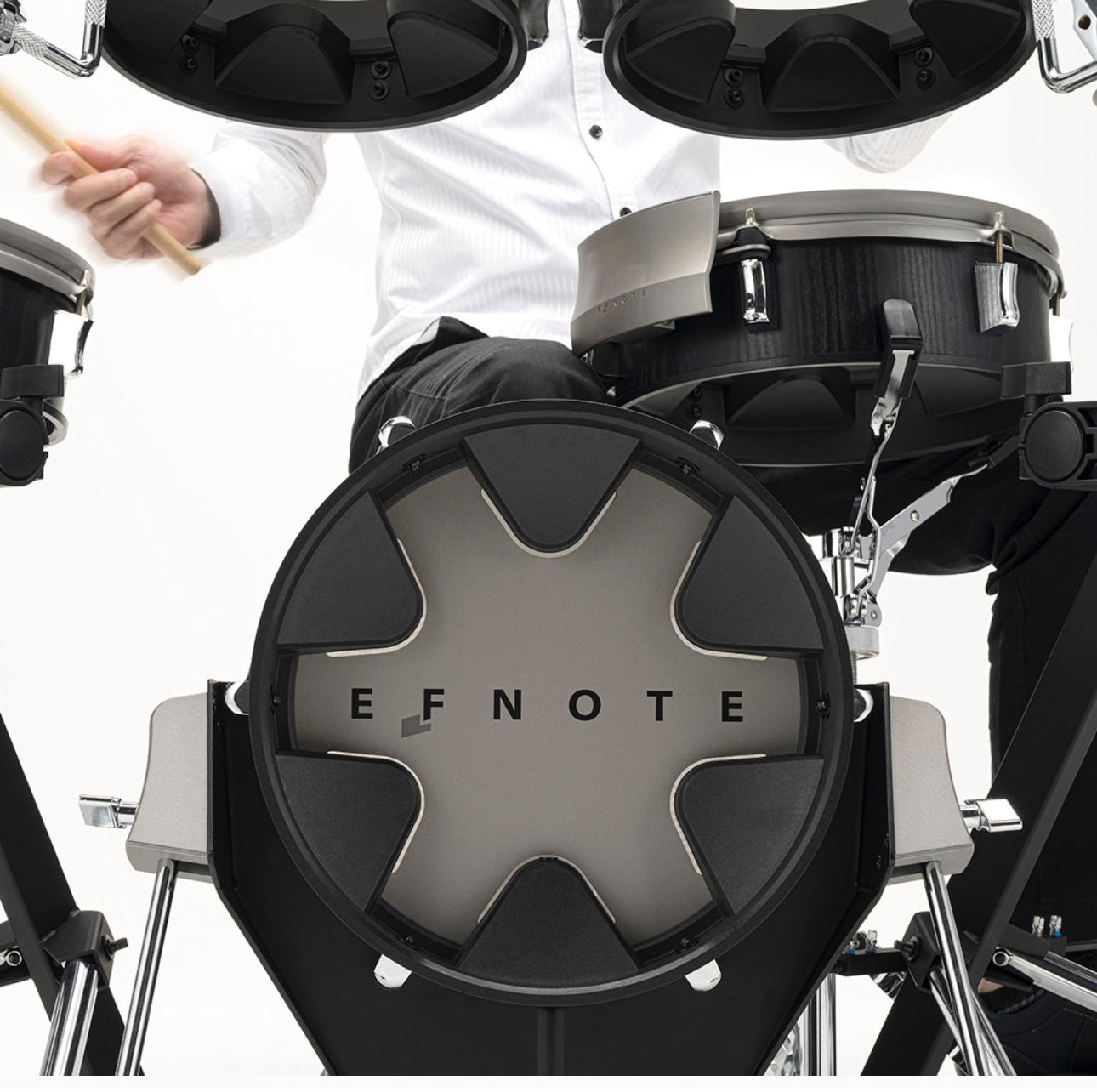 EFNOTE Kick Pad 12” Bass Drum White Sparkle EFD-K12P-WS