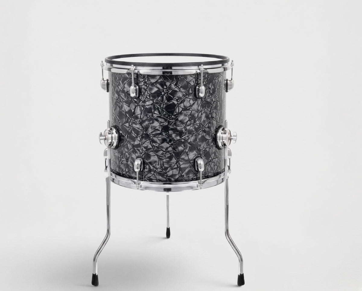 Dolby 12” x 12” Dark Fracture Floor Tom Electronic Full Shell for Roland Alesis
