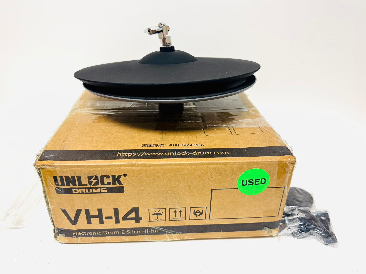 UNLOCK 14” 2 Piece Hi Hat Cymbals for Roland Alesis Strike VH