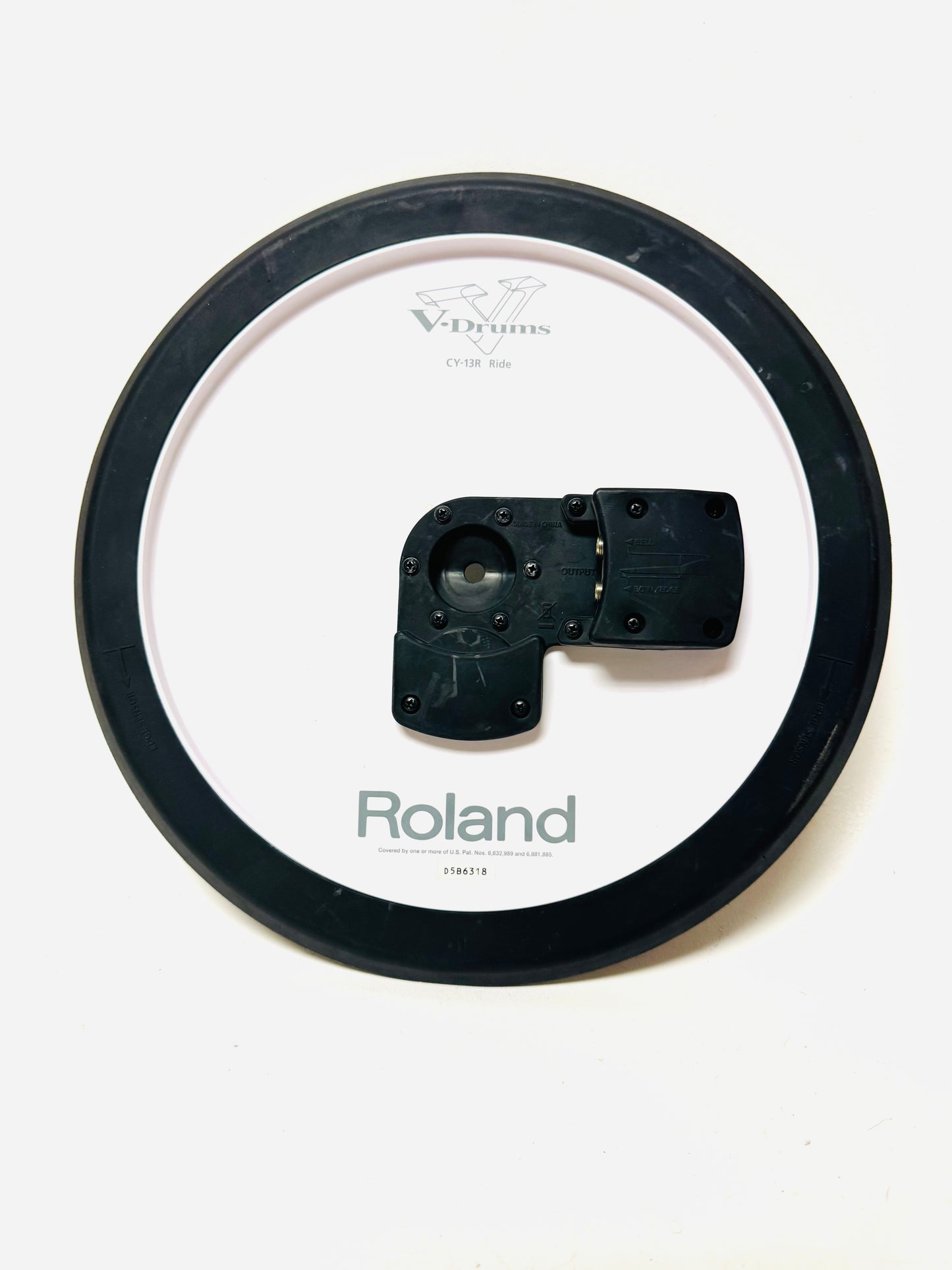 Roland CY-13R Ride White Back with Boom Arm