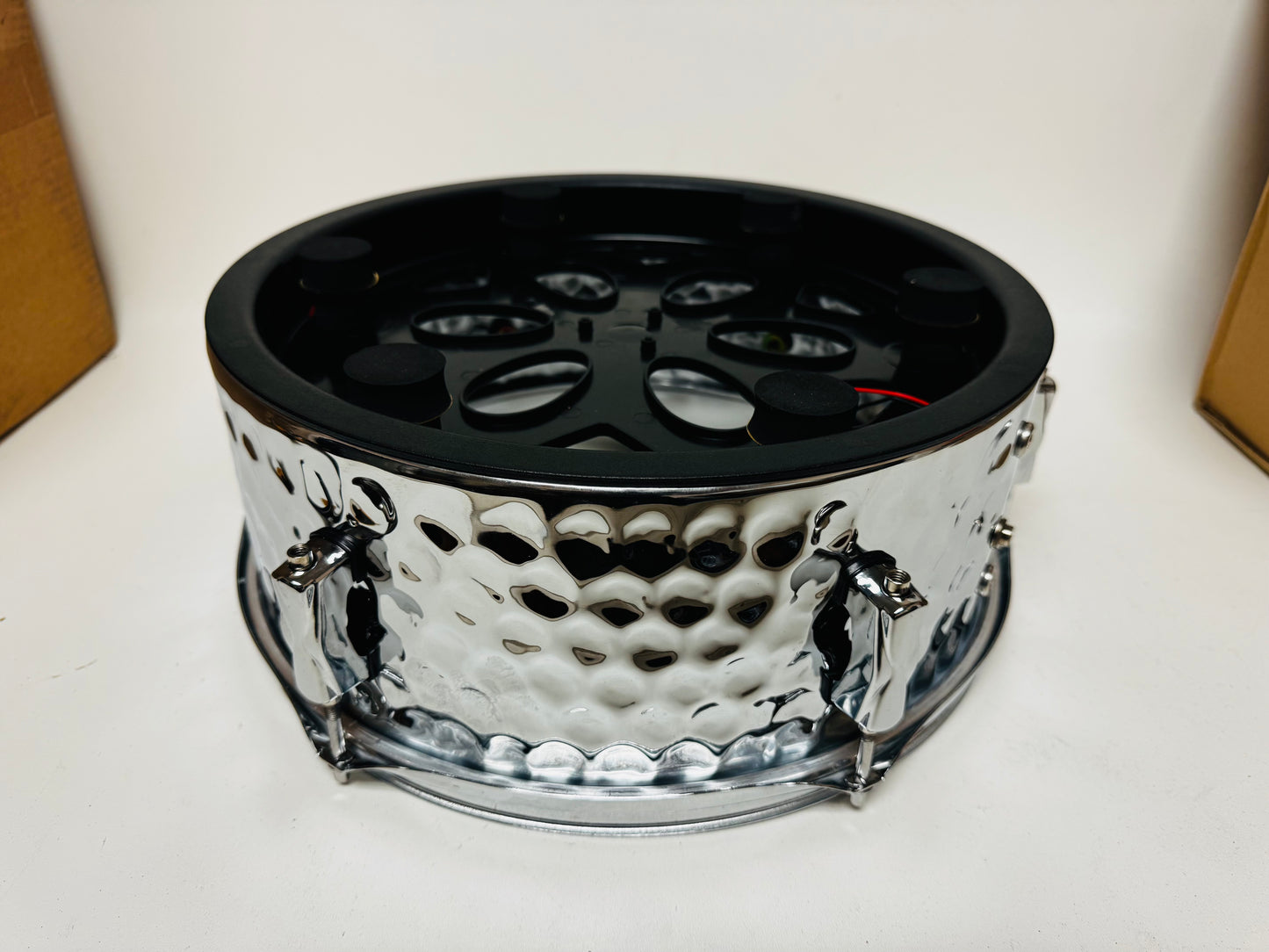 14” X 5” Custom Hammered Chrome Snare Drum for Roland Alesis Lemon Kit