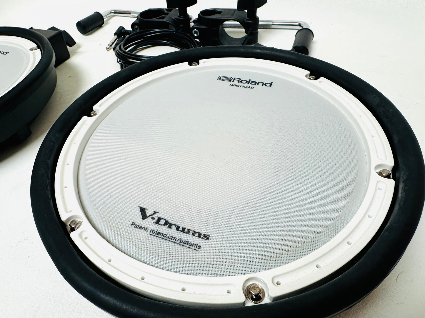 Pair of Roland PDX-8 Mesh Pads with Mount Clamp and Cable PDX8