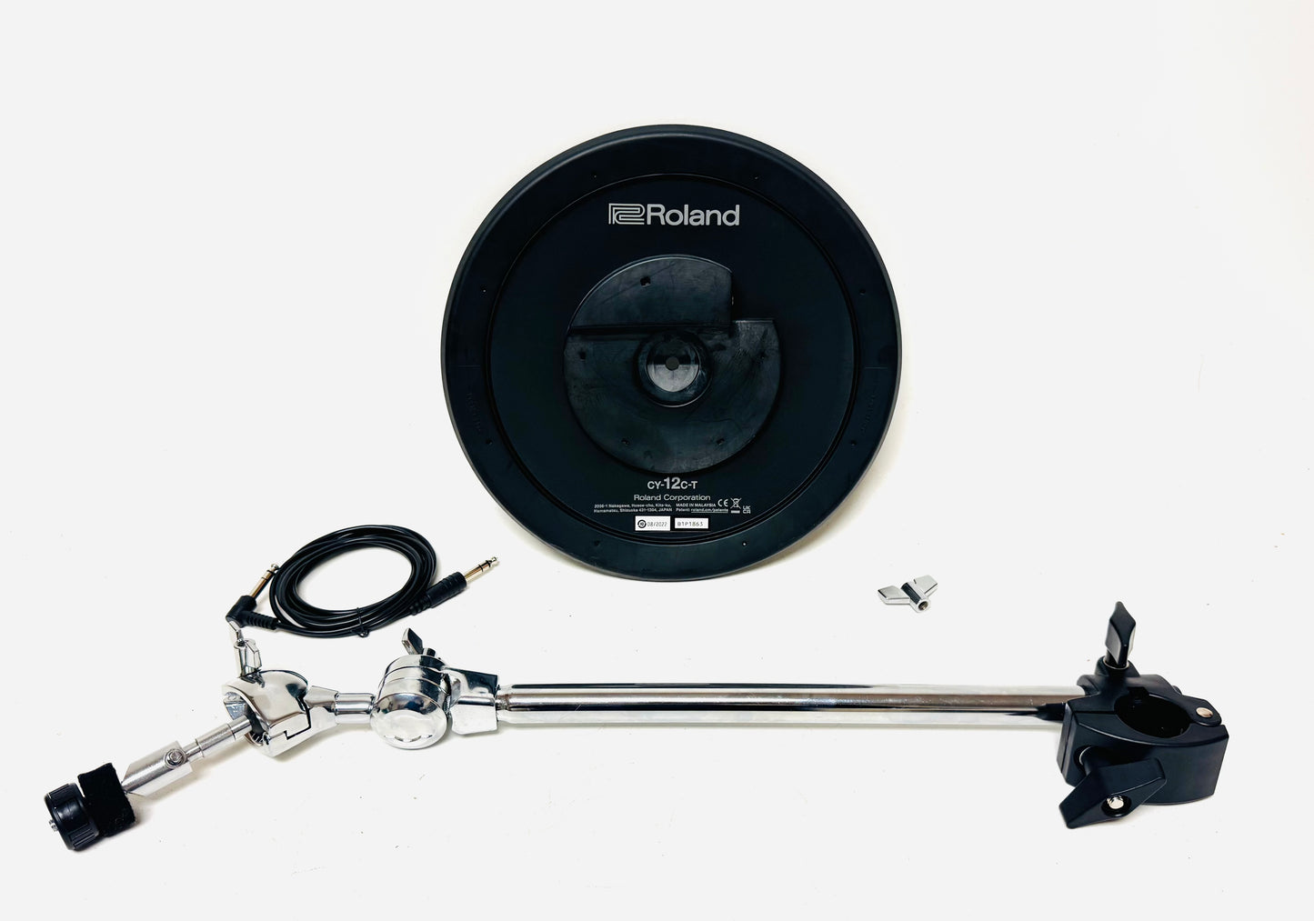 Roland CY-12C-T Thin Cymbal with Ball Arm and Mount CY12C T